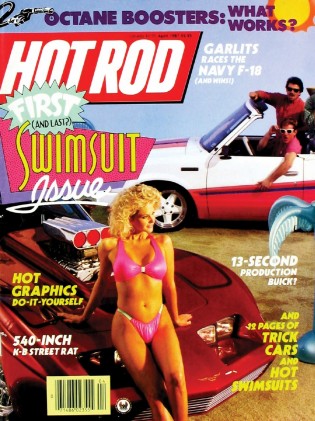 HOT ROD 1987 APR - QUAD 4, BLACK, BIKINIS, GNX, GTA